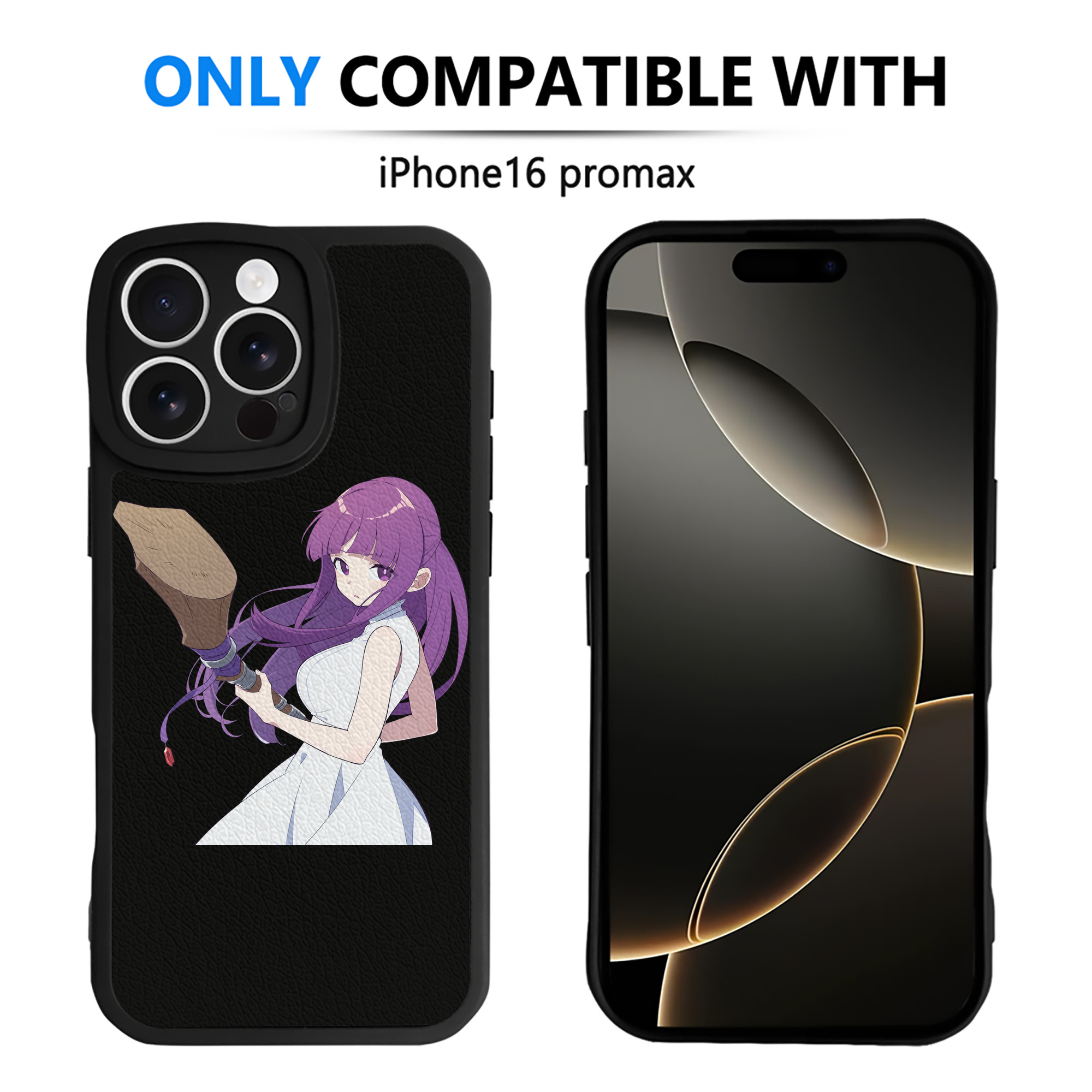 （画像用） 葬送のフリーレン Frieren 【iPhone 16シリーズ対応】シリコンスマホケース（レザー調） 材質：シリコン
